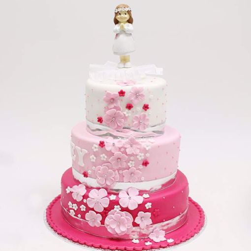 Afbeelding van Pink waterflower taart