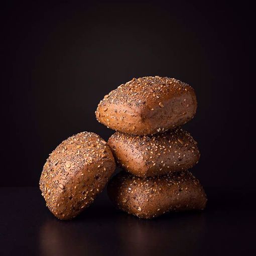 Afbeelding van 4 meergranen broodjes