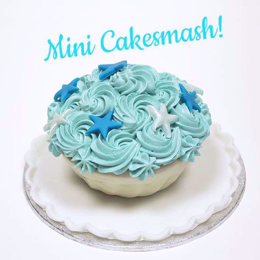Afbeelding van (GT079) Mini cakesmash blue taart