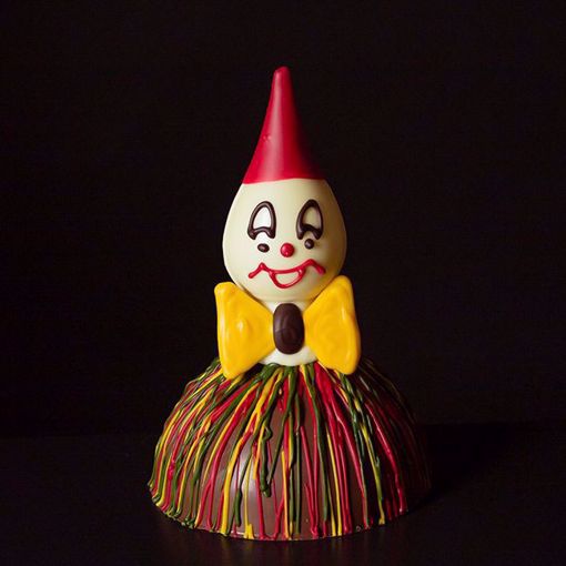 Afbeelding van Chocolade clown punt hoofd