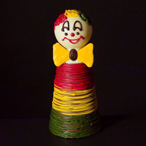 Afbeelding van Chocolade clown bol hoofd