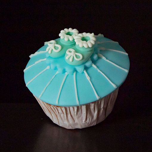 Afbeelding van Muffin baby schoentje blauw