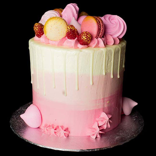 Afbeelding van Pink schuim taart