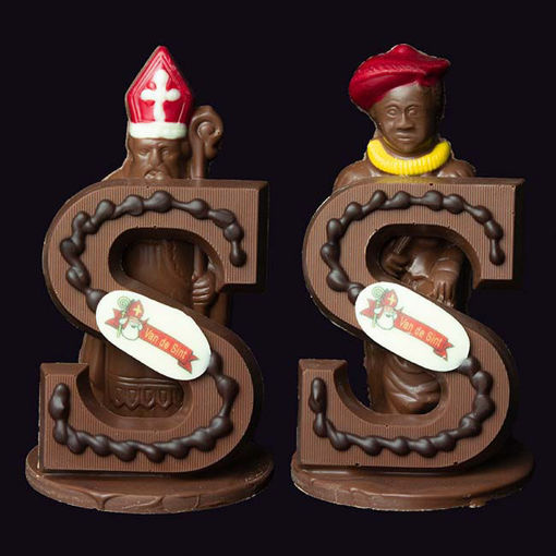 Afbeelding van Choco Sint/Piet met letter