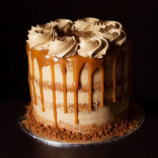 Afbeelding van Salty Caramel Drip taart