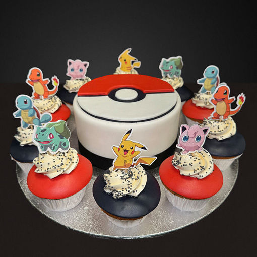 Afbeelding van Cupcake taart Pokemon
