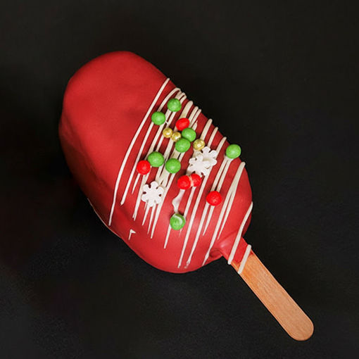 Afbeelding van Kerst Cakelolly red