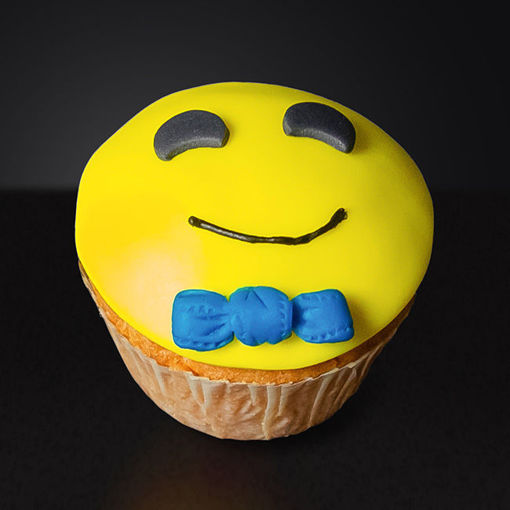 Afbeelding van Smiley muffin communie jongen