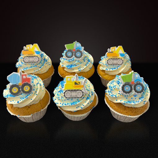 Afbeelding van 6x Cupcake Grijppret