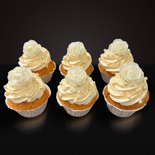 Afbeelding van 6x Cupcake Classic Rose