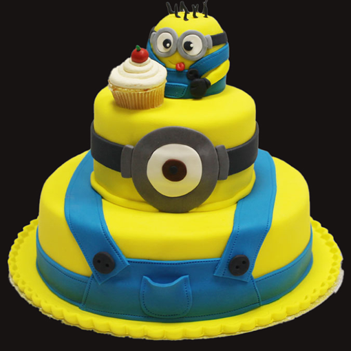 Afbeelding van Miniontaart met mini Minion