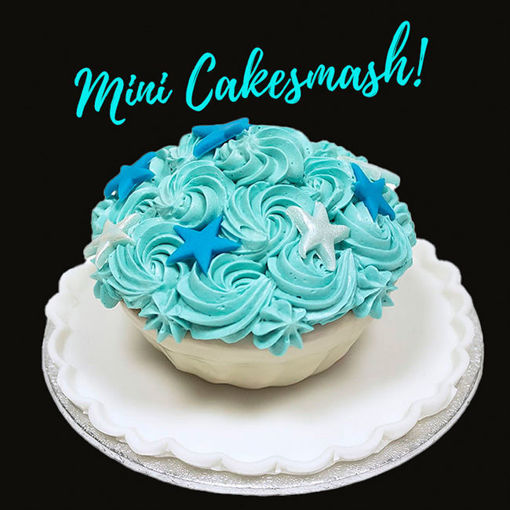 Afbeelding van Mini smash cake blauw