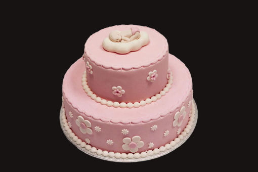 Afbeelding van Roze baby op wolkje