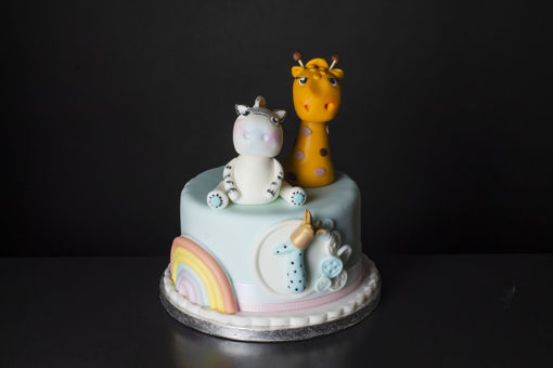 Afbeelding van Zebra and Giraffe