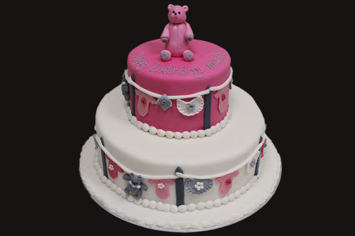 Afbeelding van Pinky Bear taart