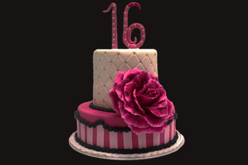 Afbeelding van (FT017) Sweet 16 taart 45 personen
