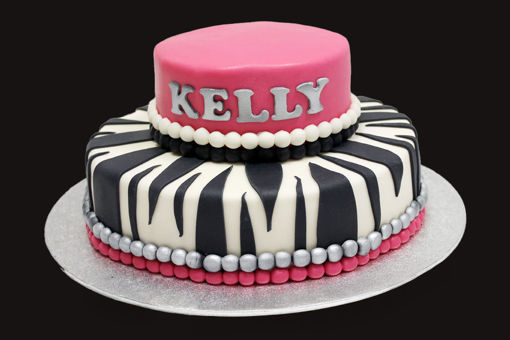 Afbeelding van Pink Zebra taart