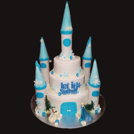 Afbeelding van (FT073) Frozen kasteeltaart 55 personen
