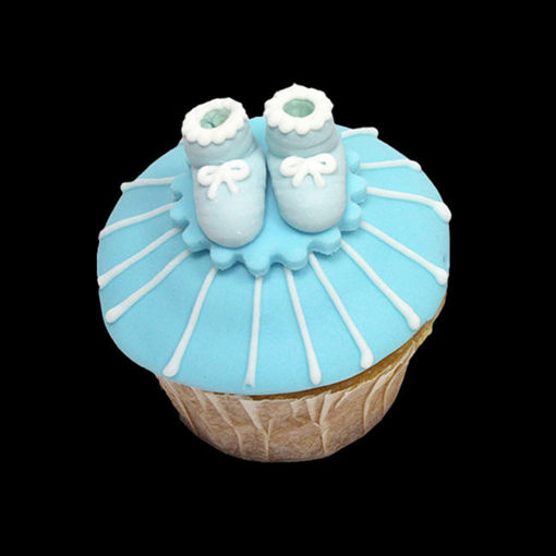 Afbeelding van Muffin baby schoentje blauw