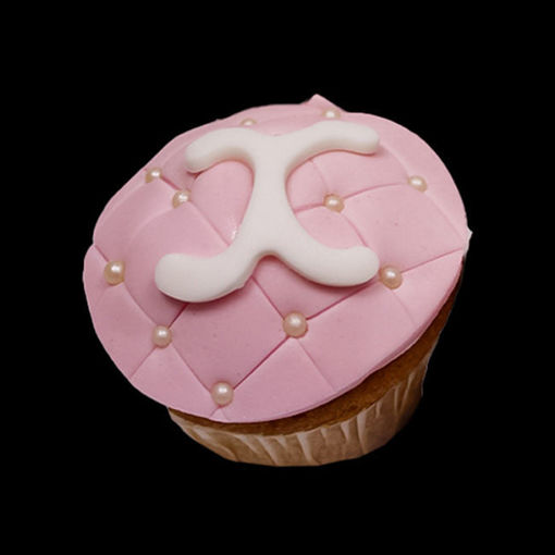 Afbeelding van White pink muffin