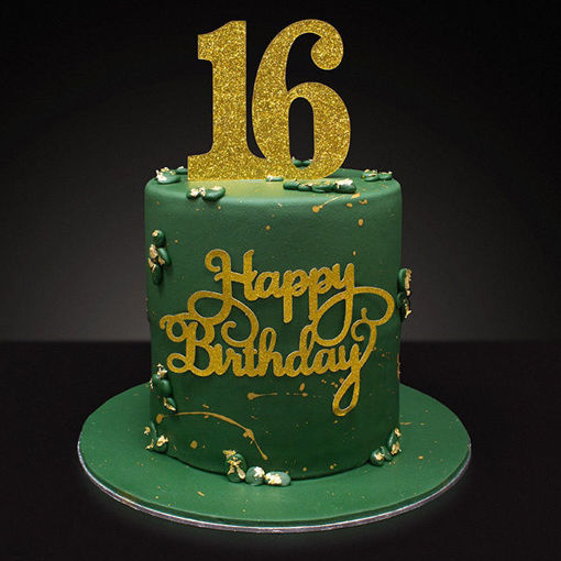 Afbeelding van Golden Green Birthday