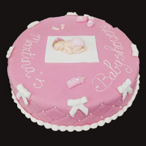 Afbeelding van Baby strikjes taart